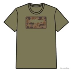 T Shirt Orvis 1971 Camo Trout Ss Olive