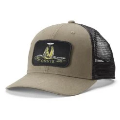 CASQUETTE HOMME ORVIS BROWN TROUT RISE TRUCKER - MARRON