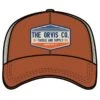 CASQUETTE HOMME ORVIS ROCKY RIVER TRUCKER BOURBON - MARRON