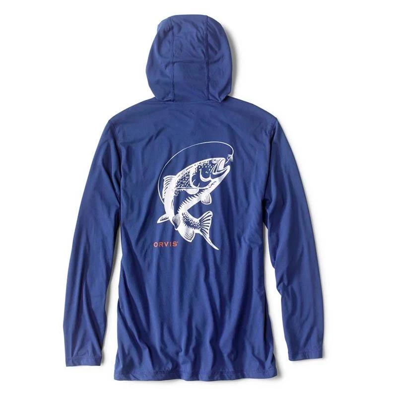 SWEAT HOMME ORVIS DRIRELEASE HOODIE - BLEU 4 SWEAT HOMME ORVIS DRIRELEASE HOODIE - BLEU – Image 2